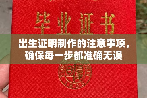上街出生证明制作的注意事项，确保每一步都准确无误