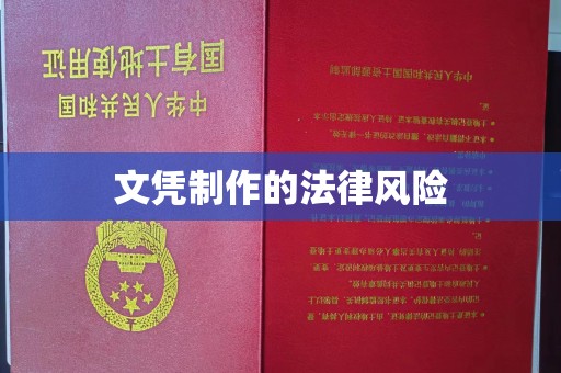 上街文凭制作的法律风险