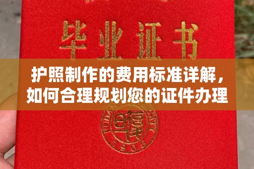 上街护照制作的费用标准详解，如何合理规划您的证件办理预算