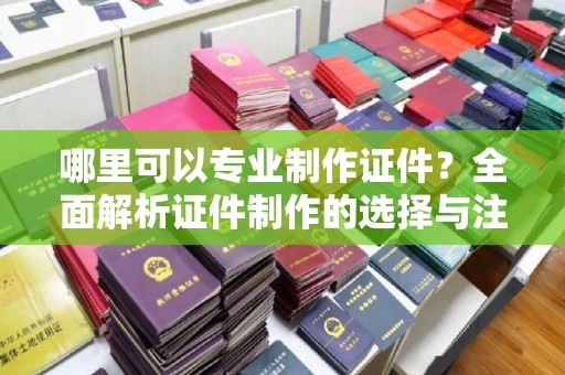上街哪里可以专业制作证件？全面解析证件制作的选择与注意事项